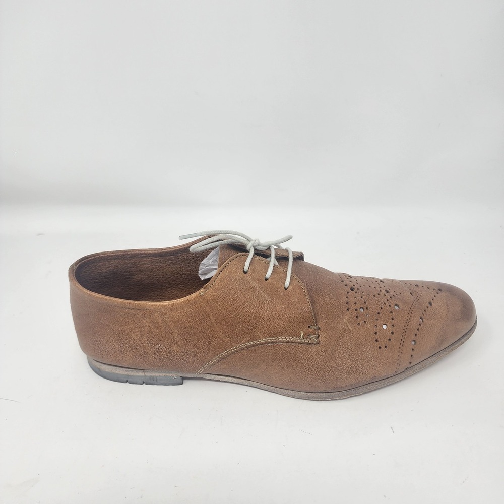 Heschung Brogue Leather Lace Up Oxford Shoes Women's 8M Brown